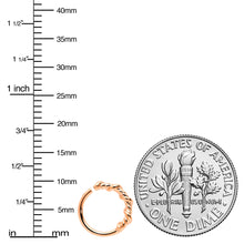 Load image into Gallery viewer, 20G 5/16 Rose Gold Tone Wicked Wire Seamless Nose Hoop
