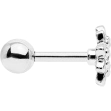 Load image into Gallery viewer, 16G 1/4 Clear Gem Starry Flower Cartilage Tragus Earring
