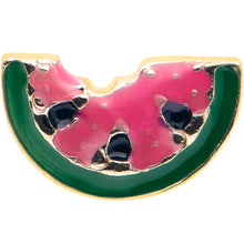 Load image into Gallery viewer, 16G 5/16 Gold Tone Watermelon Bite Labret Monroe Tragus
