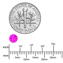 Load image into Gallery viewer, 5mm Purple Acrylic UV Glow Captive Bead Ring Replacement Ball
