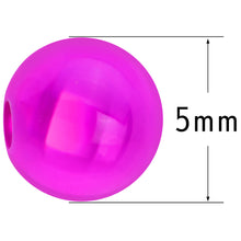 Load image into Gallery viewer, 5mm Purple Acrylic UV Glow Captive Bead Ring Replacement Ball
