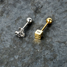 Load image into Gallery viewer, Officially Licensed Dungeons &amp; Dragons Dice Barbell Tongue Ring  Set of 2
