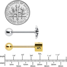Load image into Gallery viewer, Officially Licensed Dungeons &amp; Dragons Dice Barbell Tongue Ring  Set of 2
