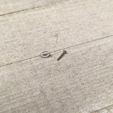 Load image into Gallery viewer, 16G 5/16 Clear CZ Gem Kissy Lips Threadless Labret Monroe Tragus
