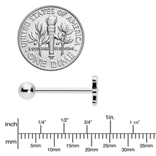 Load image into Gallery viewer, 316L Surgical Steel Loopy Hippie Flower End Barbell Tongue Ring
