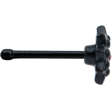 Load image into Gallery viewer, 20G 1/4 Pink Gem Black Starry Flower Halloween Nose Bone
