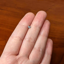 Load image into Gallery viewer, 16G 5/16 Black CZ ASTM F-136 Implant Grade Titanium Threadless Heart End Labret
