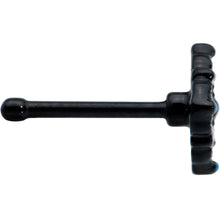 Load image into Gallery viewer, 20G 1/4 Black Lacy Rhombus Nose Bone
