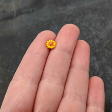 Load image into Gallery viewer, 16G 1/4 Happy Sunflower Cartilage Tragus Earring
