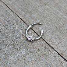 Load image into Gallery viewer, 16G 5/16 Purple Gem Ultra Fly Cartilage Clicker
