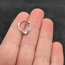 Load image into Gallery viewer, 16G 5/16 White Faux Opal Ultra Fly Cartilage Clicker
