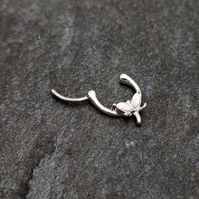 Load image into Gallery viewer, 16G 5/16 White Faux Opal Simple Style Dragonfly Cartilage Clicker
