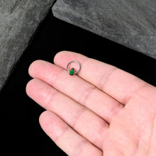 Load image into Gallery viewer, 16G 3/8 Poison Green Bottle Glow in the Dark Hinged Segment Ring
