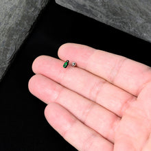 Load image into Gallery viewer, 16G 1/4 Poison Green Bottle Glow in the Dark Cartilage Earring
