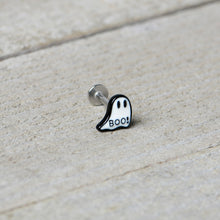 Load image into Gallery viewer, 16G 5/16 Halloween Ghost Glow in the Dark Labret Monroe Tragus
