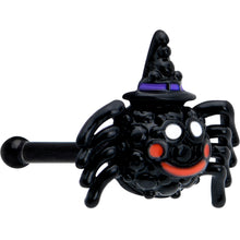 Load image into Gallery viewer, 20G 1/4 Black Halloween Witchy Smiling Spider Nose Bone
