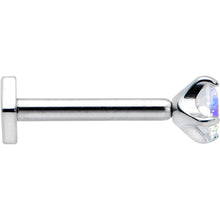 Load image into Gallery viewer, 16G 5/16 Aurora CZ Gem ASTM F-136 Implant Grade Titanium Hex End Labret Tragus
