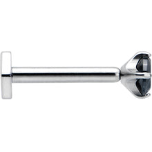 Load image into Gallery viewer, 16G 5/16 Black CZ Gem ASTM F-136 Implant Grade Titanium Hex End Labret Tragus
