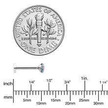 Load image into Gallery viewer, 16G 5/16 Vitrail CZ Gem ASTM F-136 Implant Grade Titanium Hex End Labret Tragus

