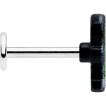Load image into Gallery viewer, 16G 5/16 Frankenstein Head Green Glow in the Dark Labret Tragus
