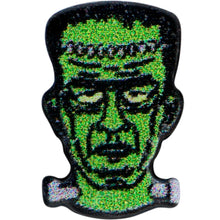 Load image into Gallery viewer, 16G 1/4 Frankenstein Head Green Glow in the Dark Cartilage Earring
