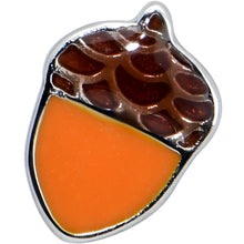 Load image into Gallery viewer, 16G 5/16 Autumn Acorn Brown Orange Cartilage Tragus Earring
