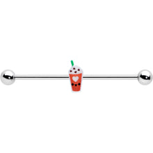 Load image into Gallery viewer, 14G Sweet Pumpkin Frappe Thanksgiving Industrial Barbell 38mm

