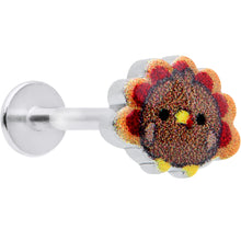 Load image into Gallery viewer, 16G 5/16 Sweet Tiny Turkey Thanksgiving Labret Monroe Tragus
