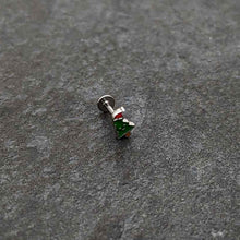 Load image into Gallery viewer, 16G 5/16 Happy Christmas Tree Hat Labret Monroe Tragus
