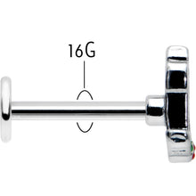 Load image into Gallery viewer, 16G 5/16 Sweet Holiday Christmas Candle Labret Monroe Tragus
