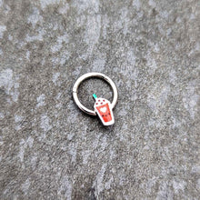 Load image into Gallery viewer, 16G 5/16 Sweet Pumpkin Frappe Autumn Hinged Segment Ring
