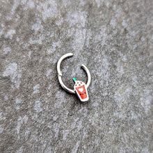Load image into Gallery viewer, 16G 5/16 Sweet Pumpkin Frappe Autumn Hinged Segment Ring
