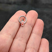 Load image into Gallery viewer, 16G 5/16 Sweet Pumpkin Frappe Autumn Hinged Segment Ring
