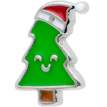 Load image into Gallery viewer, 16G 1/4 Happy Christmas Tree Hat Cartilage Tragus Earring
