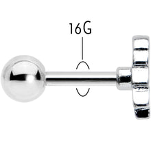 Load image into Gallery viewer, 16G 1/4 Happy Christmas Tree Hat Cartilage Tragus Earring
