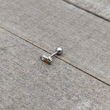 Load image into Gallery viewer, 16G 1/4 Sweet Holiday Christmas Candle Cartilage Tragus Earring
