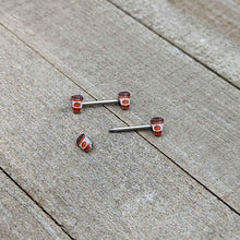 Load image into Gallery viewer, 14G 9/16 Sweet Pumpkin Latte Autumn Barbell Nipple Ring Set
