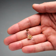 Load image into Gallery viewer, Cute Colorful Turkey Thanksgiving Double Mount Belly Ring
