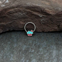 Load image into Gallery viewer, 16G 3/8 Sweet Happy Cupcake Hinged Segment Ring
