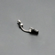 Load image into Gallery viewer, Champagne Bottle Flute Yellow Holiday Double Mount Belly Ring
