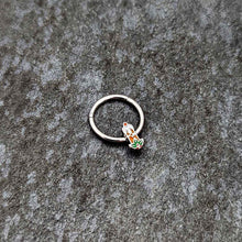 Load image into Gallery viewer, 16G 3/8 Sweet Holiday Candle Christmas Hinged Segment Ring

