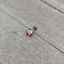 Load image into Gallery viewer, 16G 5/16 Sweet Love Letter Valentine Labret Monroe Tragus
