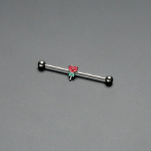 Load image into Gallery viewer, 14G Sweet Happy Heart Lollipop Industrial Barbell 38mm
