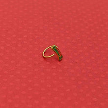Load image into Gallery viewer, 20G 5/16 Gold Tone Merry Christmas Inlaid Nose Hoop
