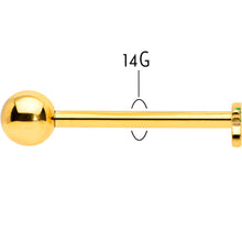 Load image into Gallery viewer, Gold Tone Merry Christmas Inlaid Red Green Barbell Tongue Ring
