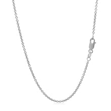 Load image into Gallery viewer, 14k White Gold Round Cable Link Chain 1.5mm
