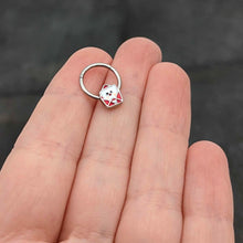 Load image into Gallery viewer, 16G 3/8 Sweet Love Letter Valentine Hinged Segment Ring
