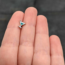 Load image into Gallery viewer, 16G 5/16 Sweet Martini Glass Heart Labret Monroe Tragus
