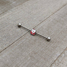 Load image into Gallery viewer, 14G Sweet Love Letter Valentine Industrial Barbell 38mm
