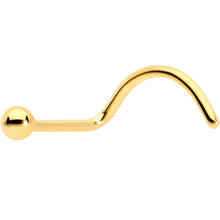 Load image into Gallery viewer, 20G 1/4 Gold Hue ASTM F-136 Implant Grade Titanium Ball End Left Side Nose Screw
